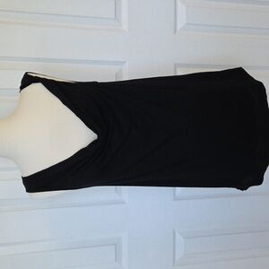 MICHAEL STARS BLACK TWIST STRAP TANK TOP